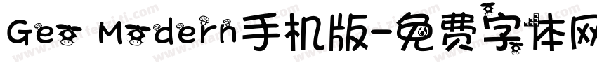 Geo Modern手机版字体转换